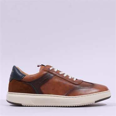 Ambitious AKTIF Laced Casual Shoe - Cognac Combi